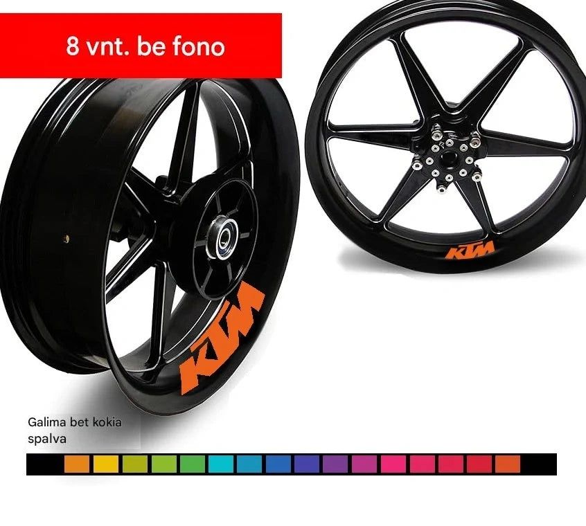 KTM – motociklo lipdukų rinkinys