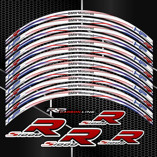 S1000R ratlankių lipdukų komplektas juodiems ratams