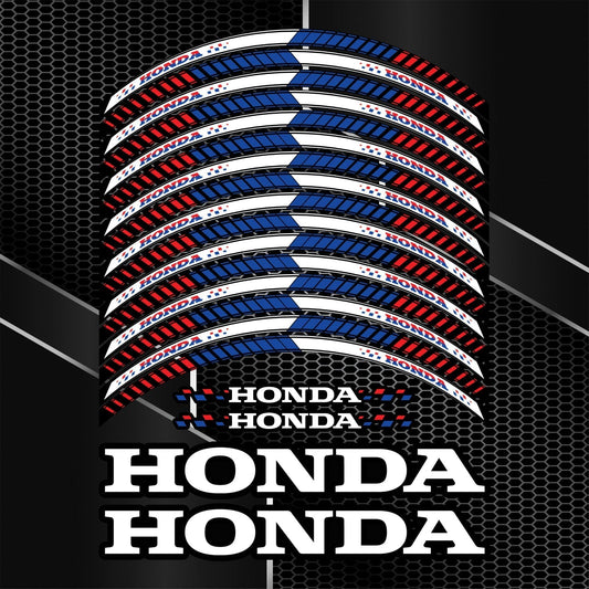 Juodi ratlankių lipdukai Honda Fireblade CBR F motociklui – sportiškas dizainas
