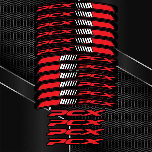 Honda PCX lipdukų rinkinys – profesionalios juostelės ratlankiams