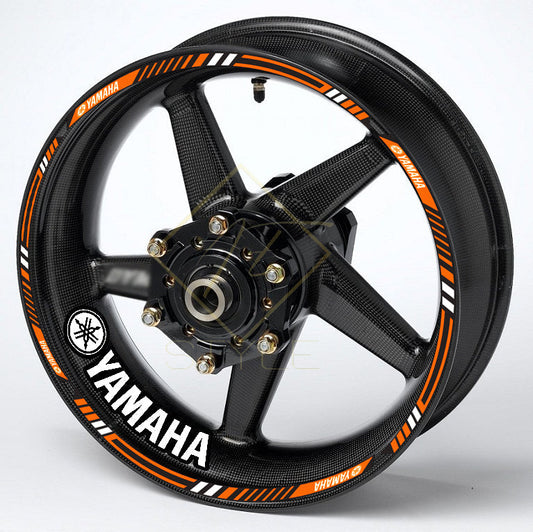 Universalūs Yamaha motociklo ratlankių lipdukai priekiniams ir galiniams ratams