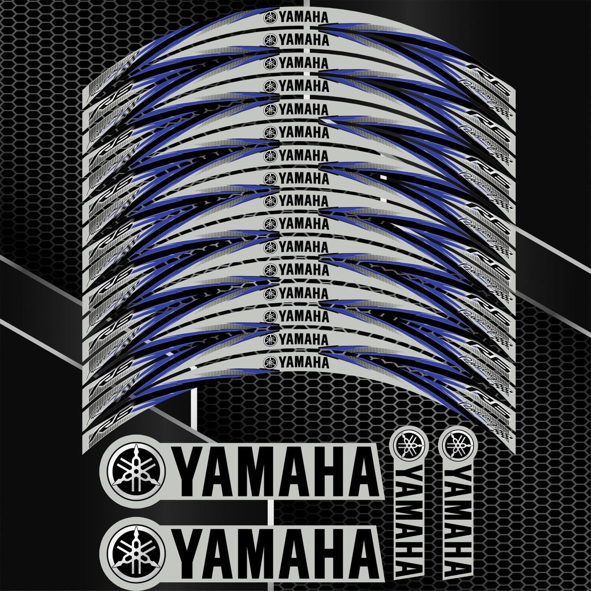 Yamaha YZF R6 dekoratyviniai lipdukai ratlankiams