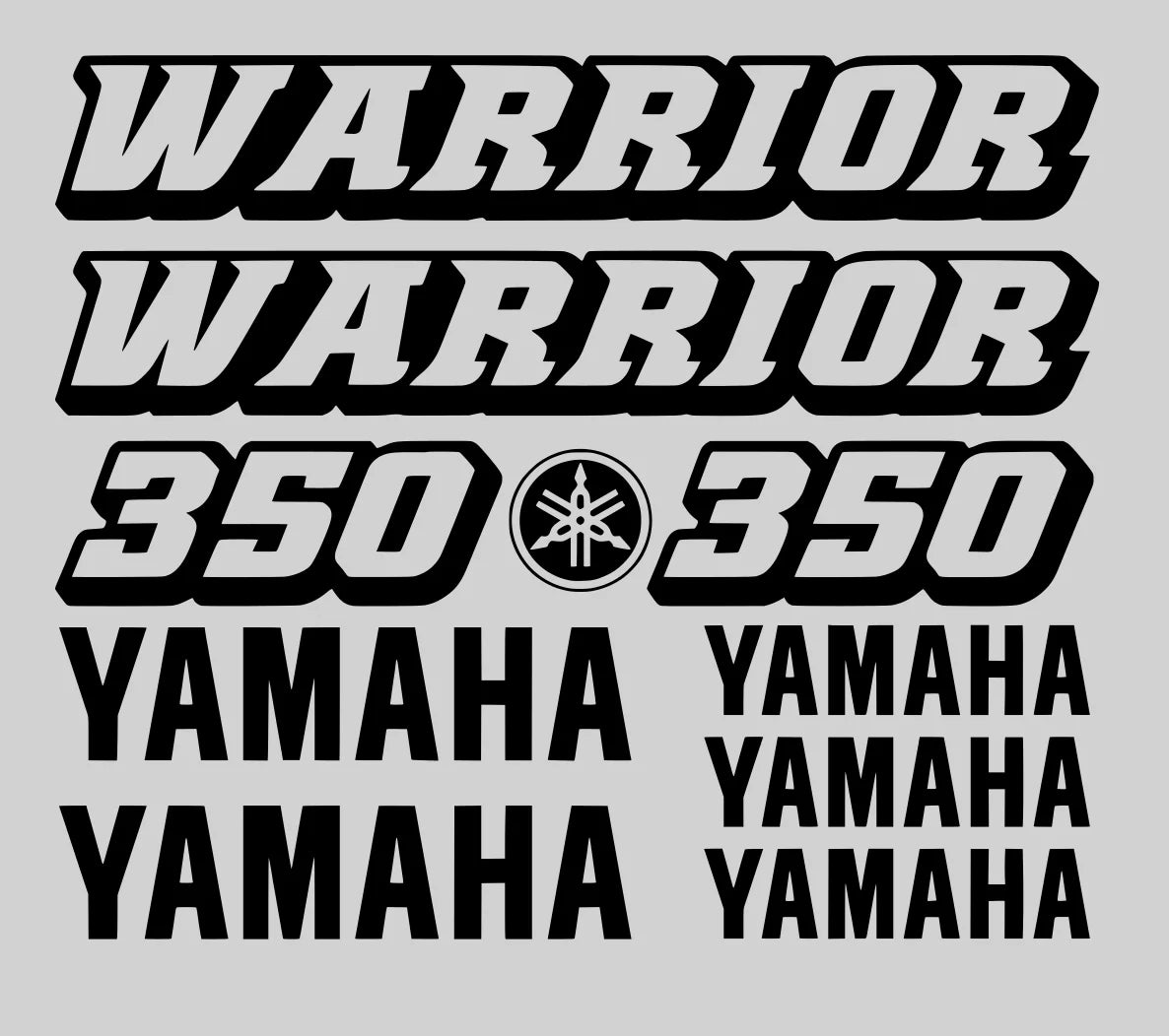 Pasikartojantys žodžiai Warrior, 350 ir Yamaha