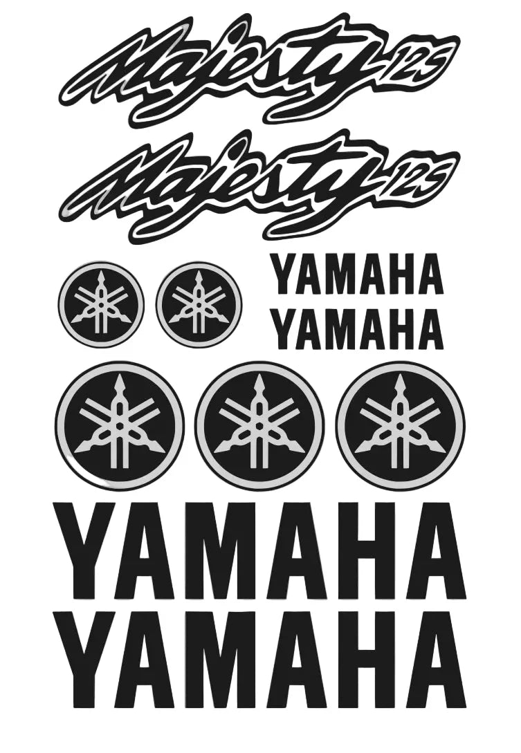 Majesty ir Yamaha logotipų rinkinys