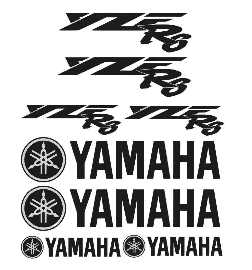 Yamaha logotipas ir tekstas