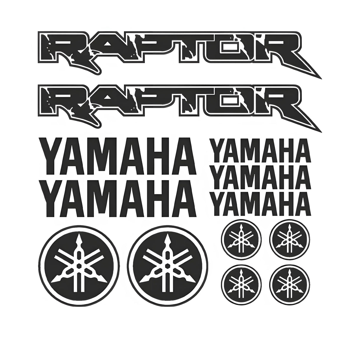 Yamaha Raptor – motociklo lipdukų rinkinys
