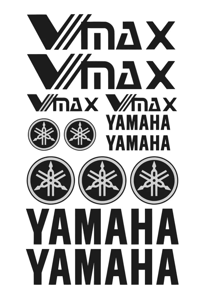 Yamaha Vmax – motociklo lipdukų rinkinys