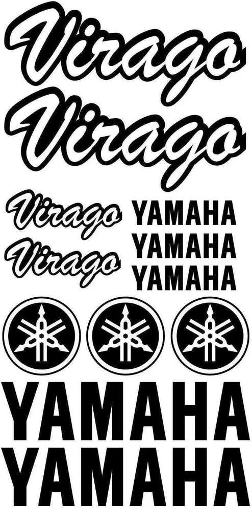 Yamaha Virago - motociklo lipdukų rinkinys