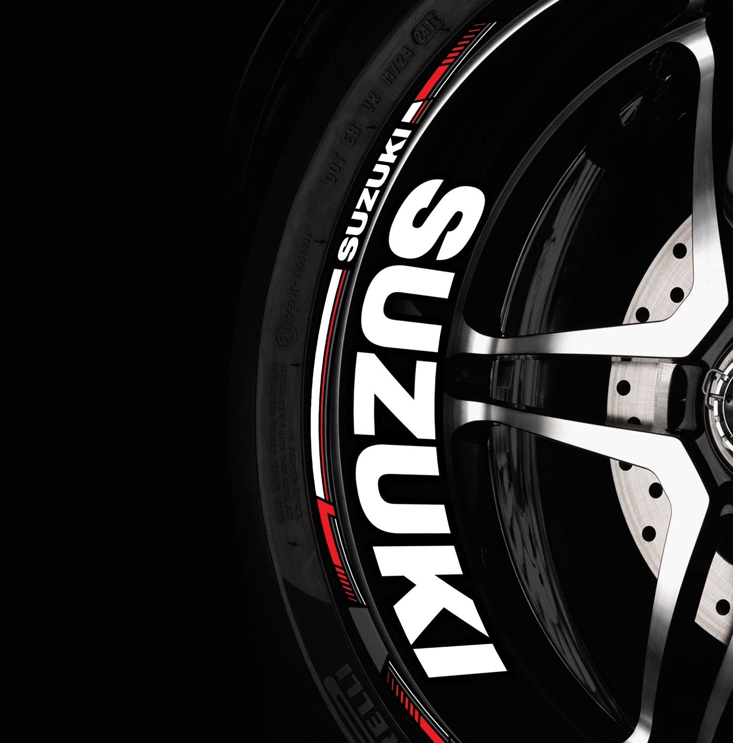 Suzuki motociklų ratlankių lipdukai