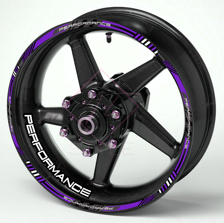 PERFORMANCE motociklo ratlankių lipdukai