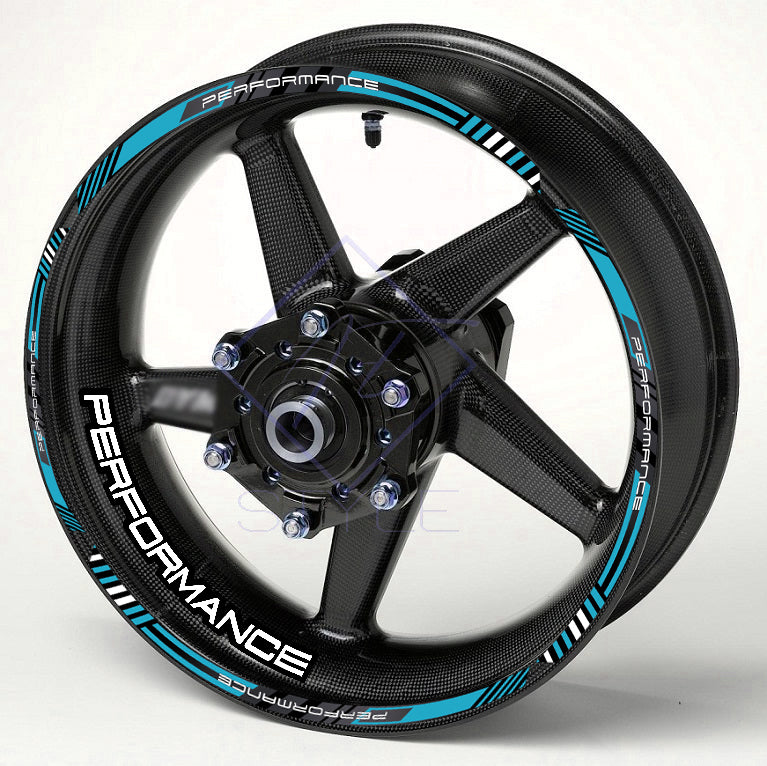 PERFORMANCE motociklo ratlankių lipdukai