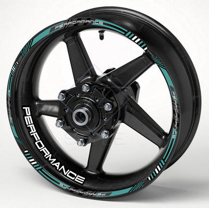 PERFORMANCE motociklo ratlankių lipdukai