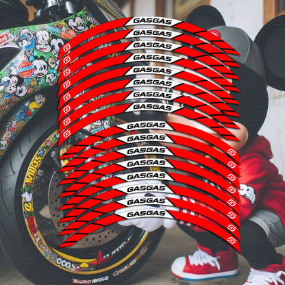 GASGAS motocross motociklo ratlankių lipdukai