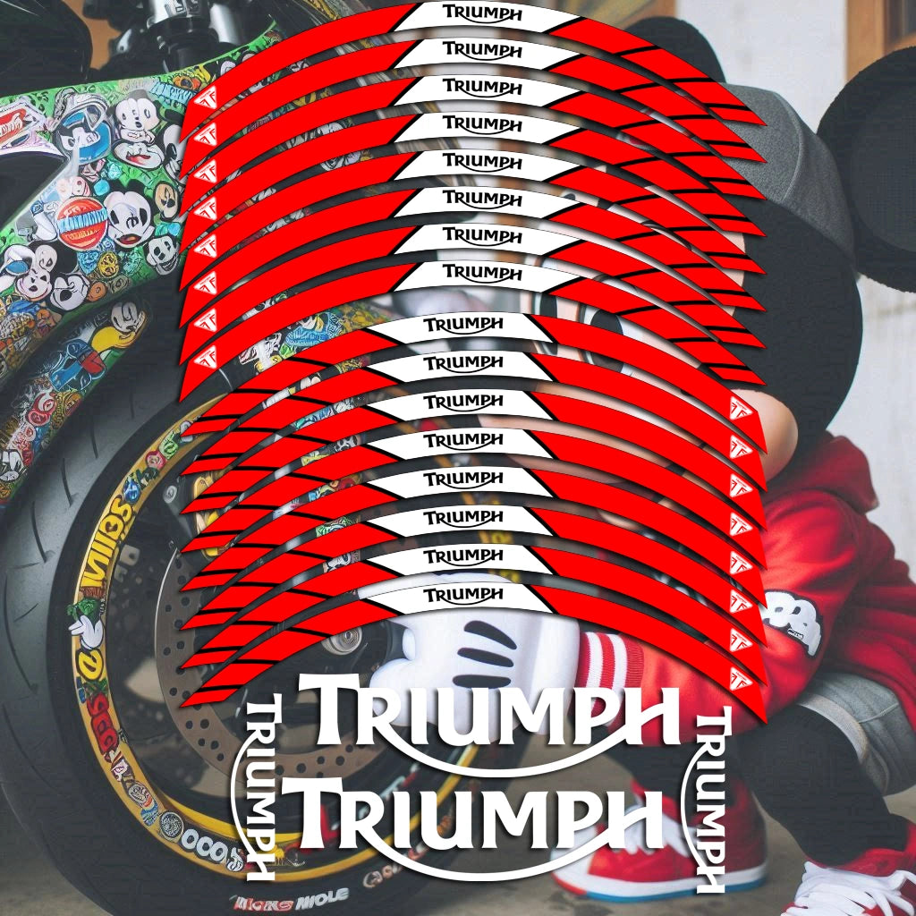 Triumph mootorratta veljekleebised