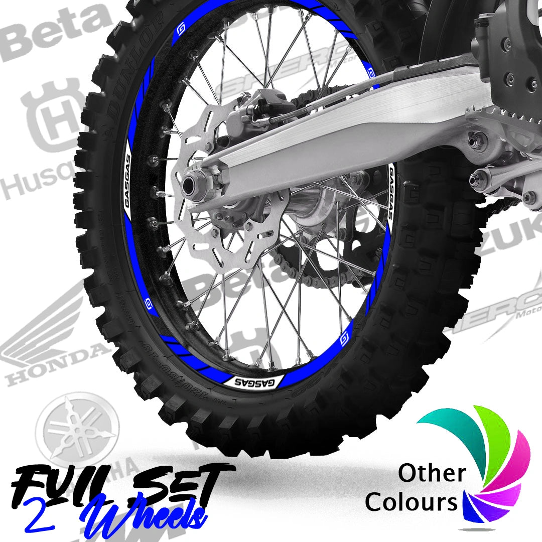 GASGAS motocross motociklo ratlankių lipdukai