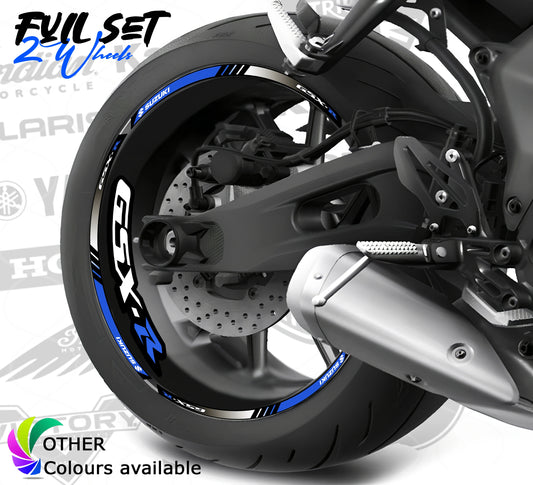 Suzuki GSX-R motociklo ratlankių lipdukai