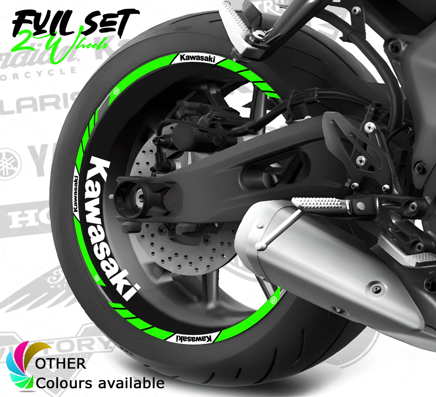 Kawasaki mootorratta veljekleebised