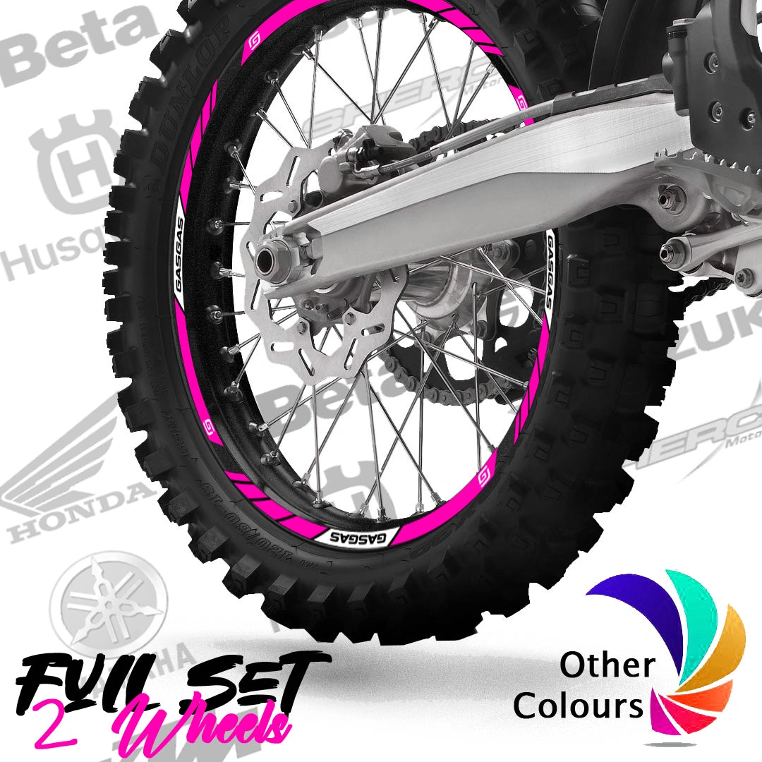 GASGAS motocross motociklo ratlankių lipdukai