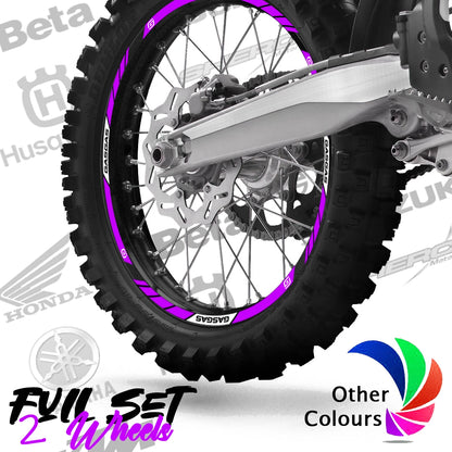 GASGAS motocross motociklo ratlankių lipdukai