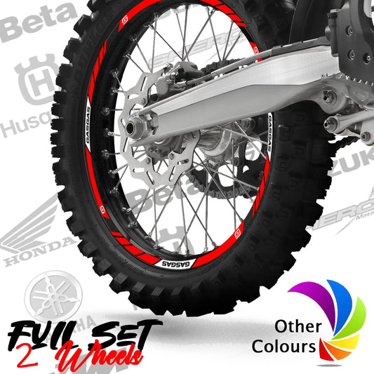 GASGAS motocross motociklo ratlankių lipdukai