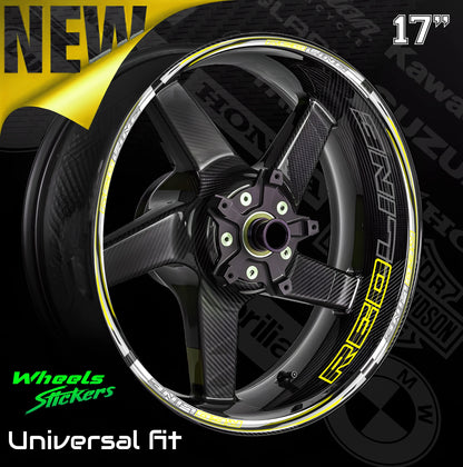 RED LINE motociklo ratlankių lipdukai