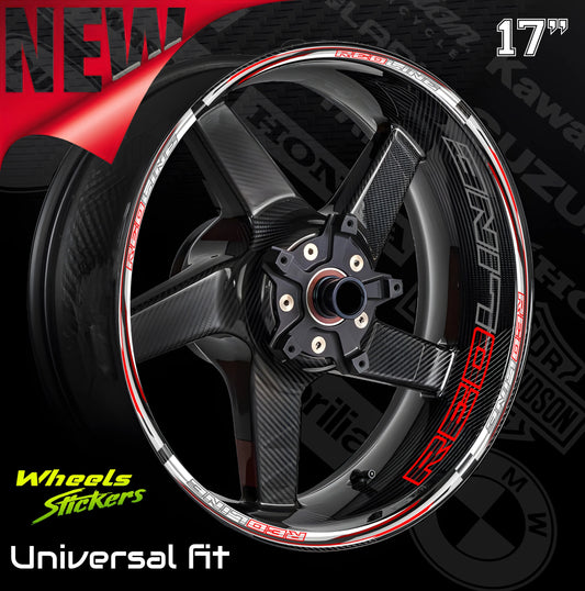 RED LINE motociklo ratlankių lipdukai