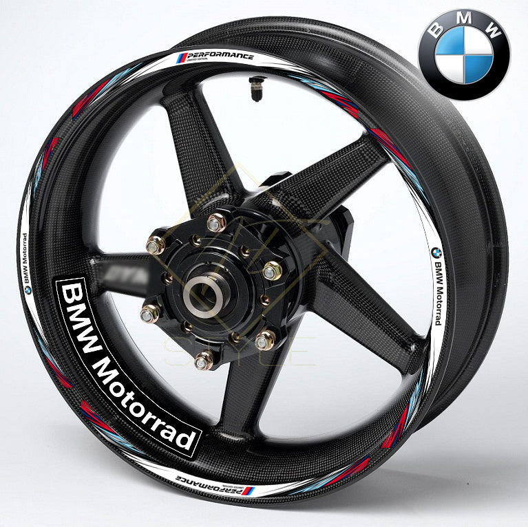 BMW M Sport ratlankių lipdukų komplektas – priekinis vaizdas