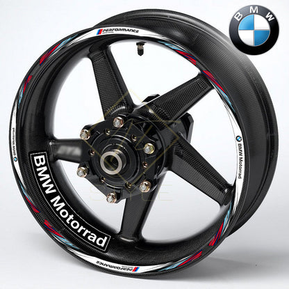 BMW M Sport ratlankių lipdukų komplektas – priekinis vaizdas