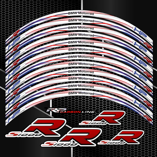 S1000R ratlankių lipdukų komplektas juodiems ratams