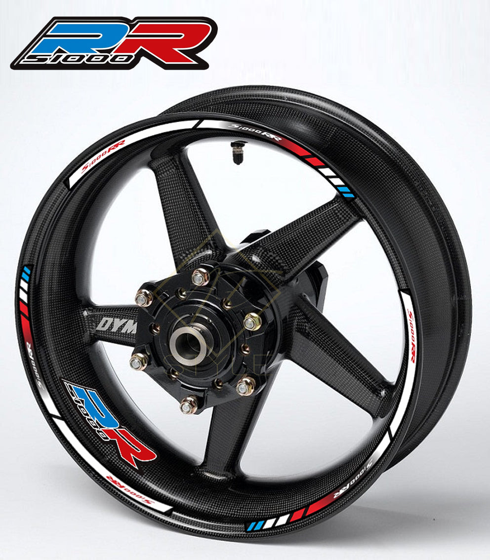 BMW S1000RR ratlankių lipdukų rinkinys 16 vnt.