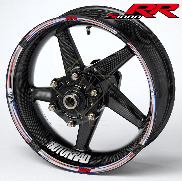 BMW S1000RR ratlankių lipdukai – pilka M Sport, 20vnt komplektas