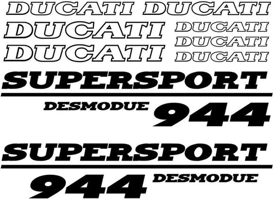 Ducati Supersport Desmodue 944 lipdukai baltame fone