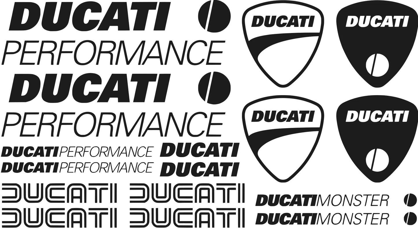 Ducati Monster – motociklo lipdukų rinkinys