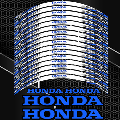 Honda Fireblade CB R/F ratlankių juostelės – sportiškas mėlynas stilius