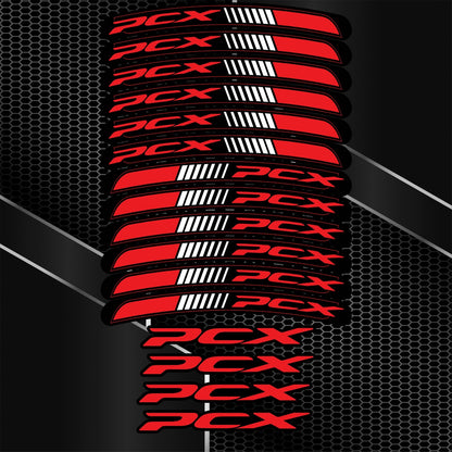 Honda PCX lipdukų rinkinys – profesionalios juostelės ratlankiams