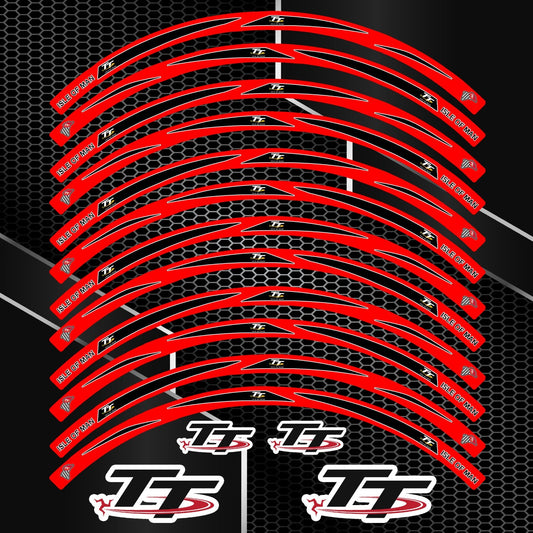 Universalūs TT lipdukai BMW, Yamaha, Kawasaki motociklams
