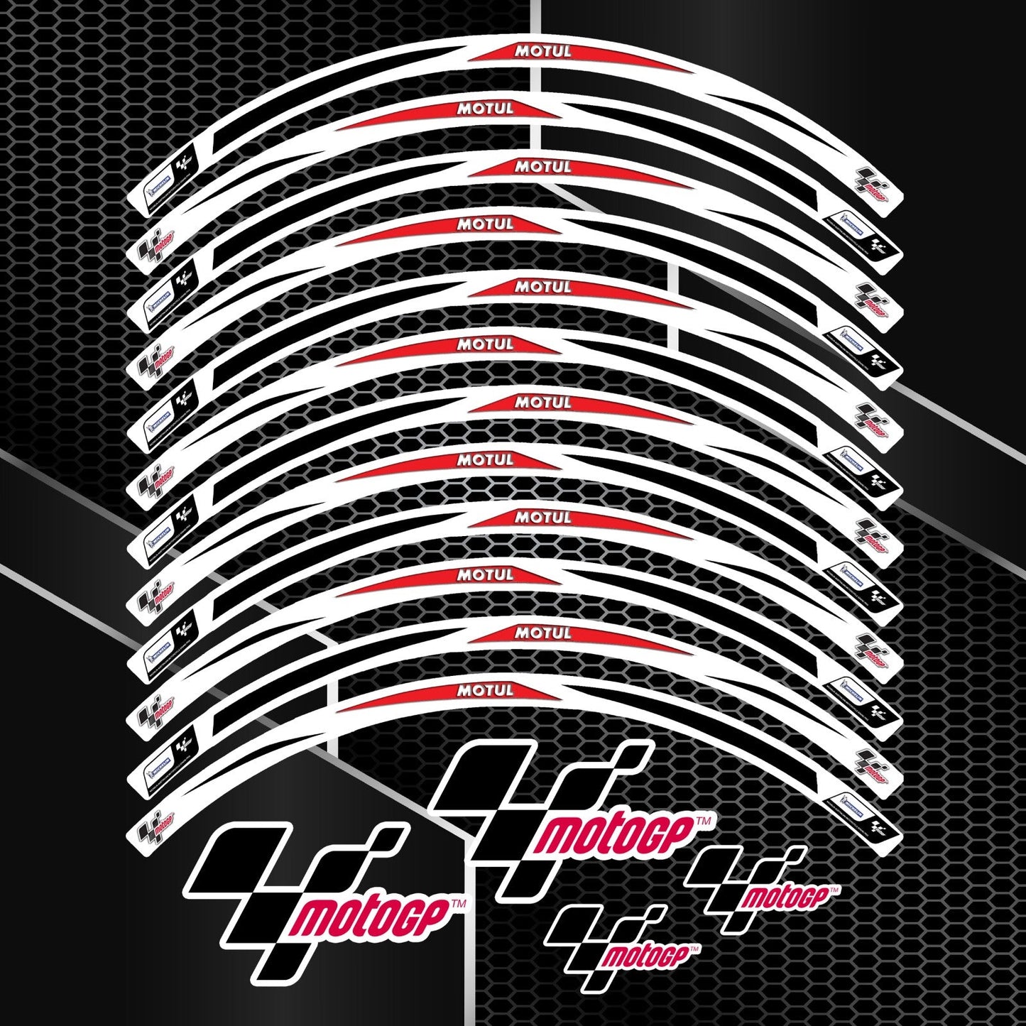 R17 17 colių motociklo ratlankių lipdukai BMW, Yamaha ir Kawasaki motociklams