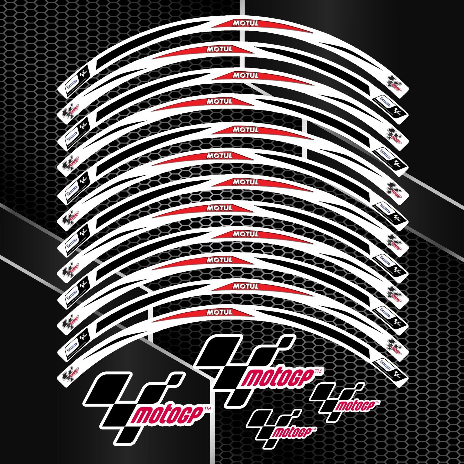 R17 17 colių motociklo ratlankių lipdukai BMW, Yamaha ir Kawasaki motociklams