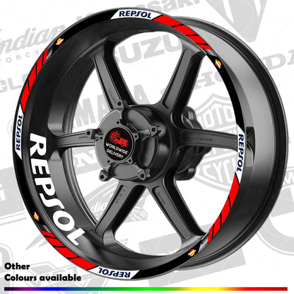 REPSOL motocross motociklo ratlankių lipdukai