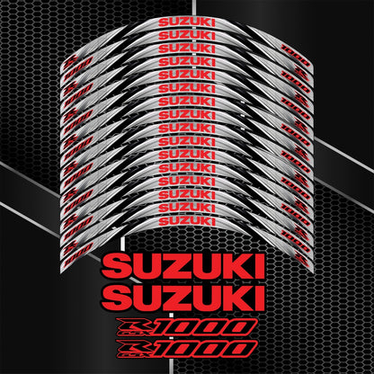 GSX-R1000 ratlankių lipdukų rinkinys priekiui ir galui