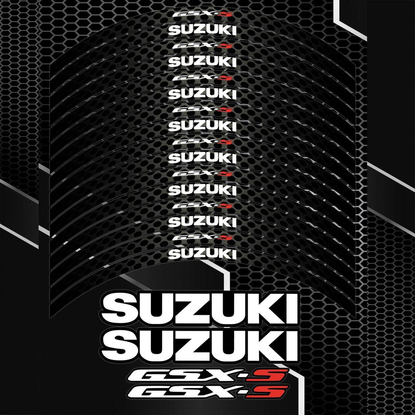 GSX-S750 ir GSX-S1000 vidiniai ratlankių logotipo lipdukai