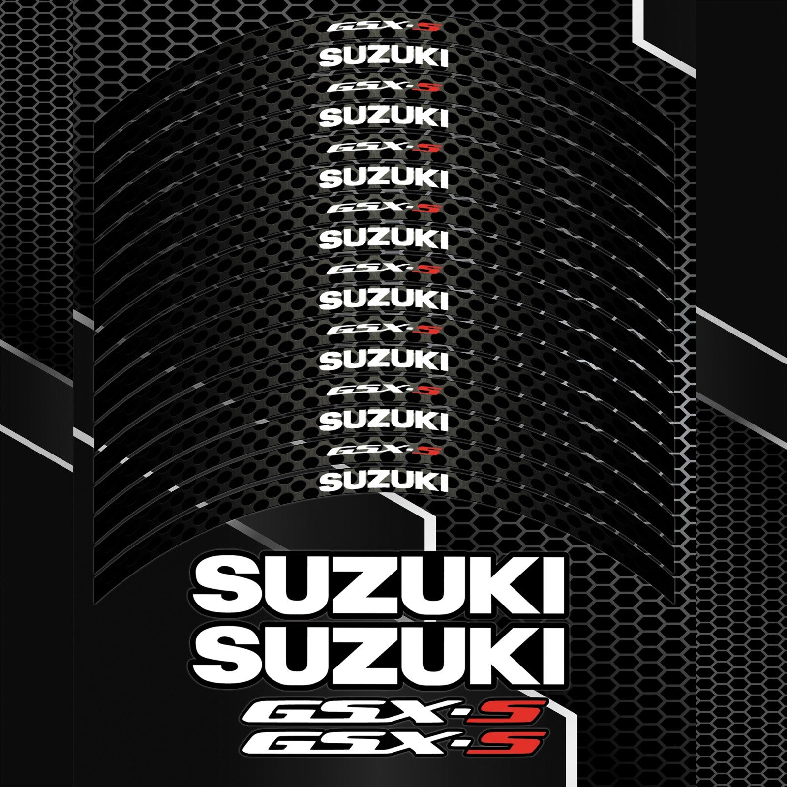 GSX-S750 ir GSX-S1000 vidiniai ratlankių logotipo lipdukai