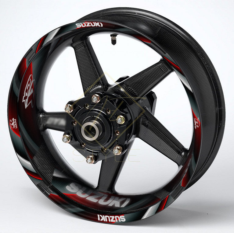 Suzuki GSX-R Gixxer ratlankių lipdukų 36 vnt. rinkinys