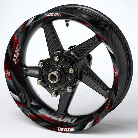 Suzuki GSX-R Gixxer ratlankių lipdukų 36 vnt. rinkinys