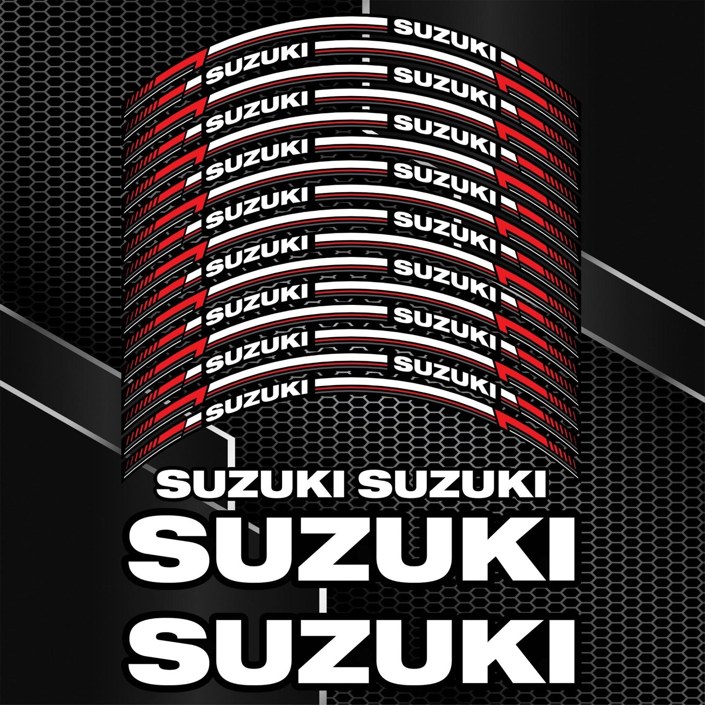 GSX-R, GSX-S ir V-Strom ratlankių kraštinių lipdukai