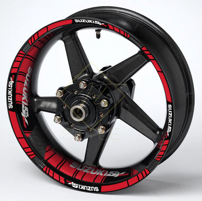 Suzuki SV650 ratlankių lipdukai – 36 dalių rinkinys priekiniams ir galiniams ratams