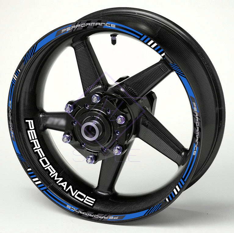 PERFORMANCE ratlankių lipdukai 17 colių ratams – blizgūs, atsparūs ir lengvai klijuojami