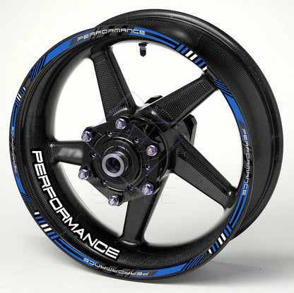 PERFORMANCE ratlankių lipdukai 17 colių ratams – blizgūs, atsparūs ir lengvai klijuojami