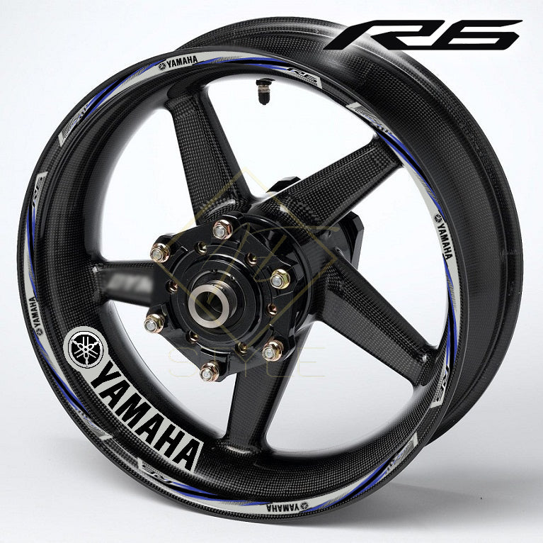 Yamaha YZF R6 ratlankių lipdukų komplektas – 20 vnt.