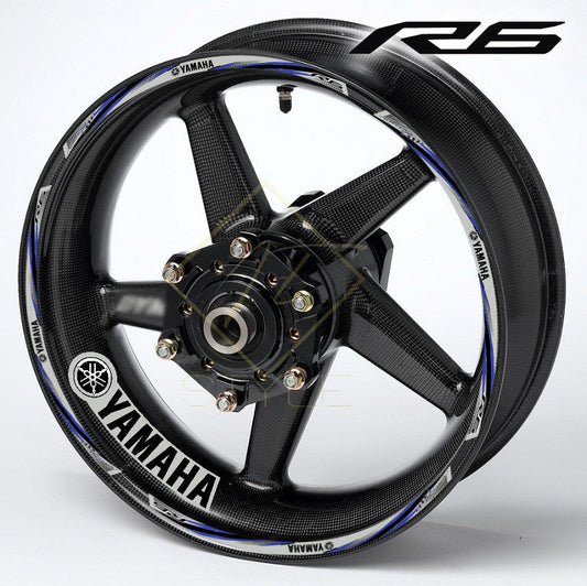 Yamaha YZF R6 ratlankių lipdukų komplektas – 20 vnt.